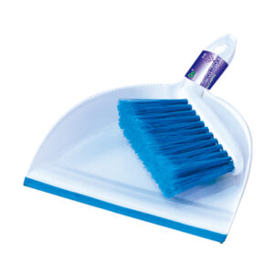 DUSTPAN W/BRUSH SET(W/RUBBER EDGE)