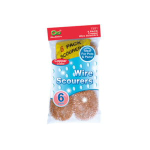 6 PACK COPPER WIRE SCOURERS