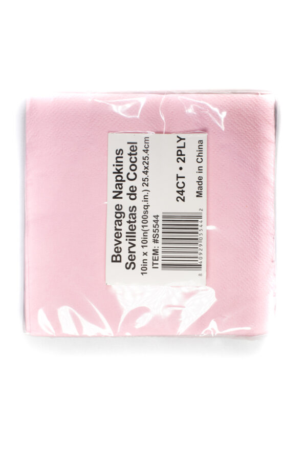 Napkin 10x10 24ct -Light Pink