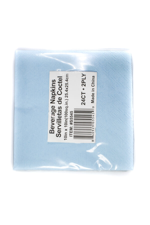 Napkin 10x10 24ct- Light Blue