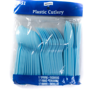 Cutlery 51pc Combo-Light Blue PS