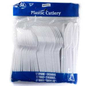 Cutlery 51pc Combo-White PS