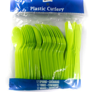 Cutlery 51pc Combo-Lime Green PS