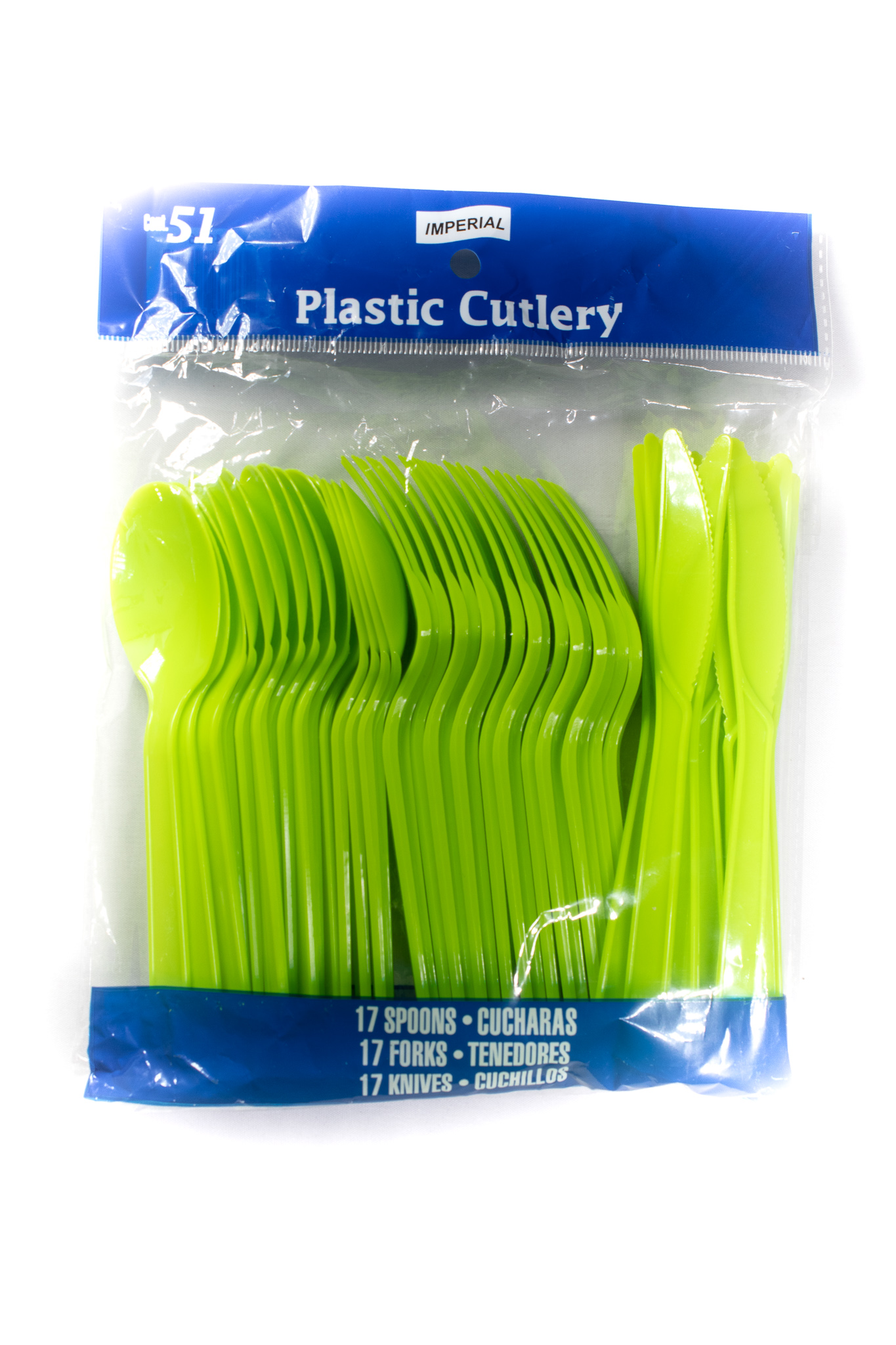 Cutlery 51pc Combo-Lime Green PS