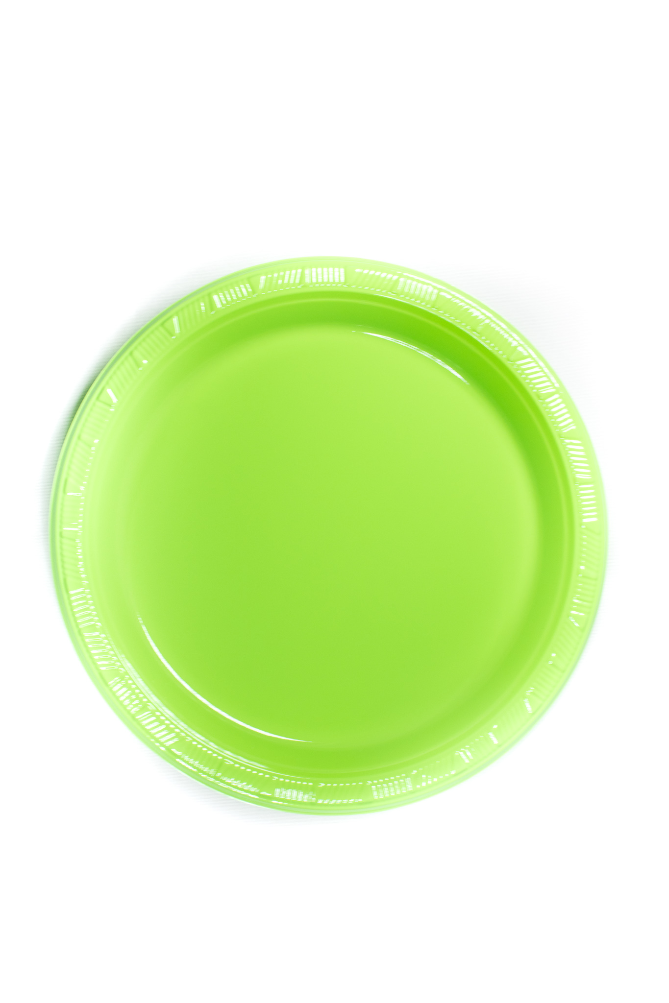 Cake Plate (Plastic) 7in 12ct-Lime Green 8.5 G