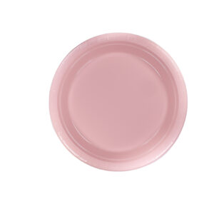 Cake Plate (Plastic) 7in 12ct- Light Pink 8.5 G