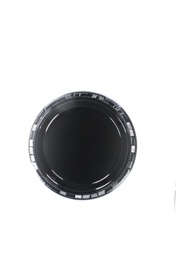 Cake Plate (Plastic) 7in 12ct-Black 8.5 G