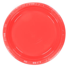 Cake Plate (Plastic)7in 12ct- Red 8.5 G