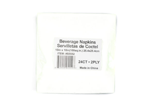 Napkin 10x10 24ct- White