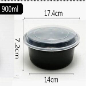 100 PACK DISPOSABLE FOOD CONTAINER ROUND 30oz