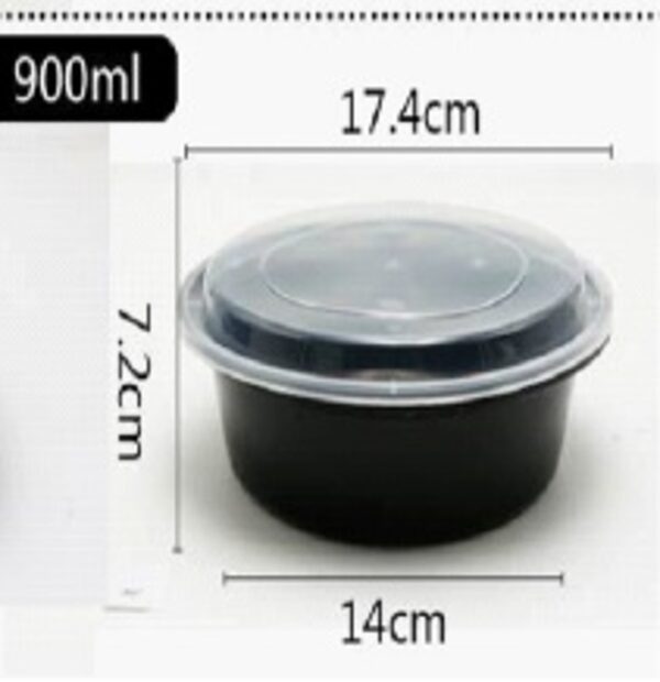 100 PACK DISPOSABLE FOOD CONTAINER ROUND 30oz